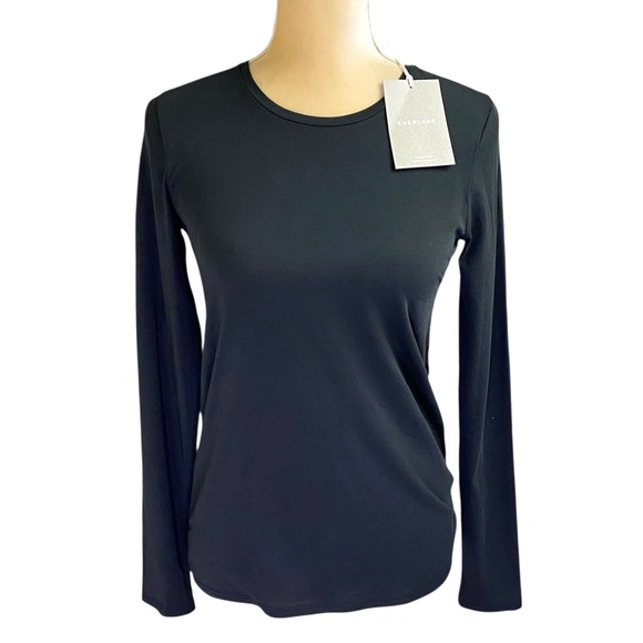 Everlane Pima Stretch Long Sleeve Top - Picture 2 of 9